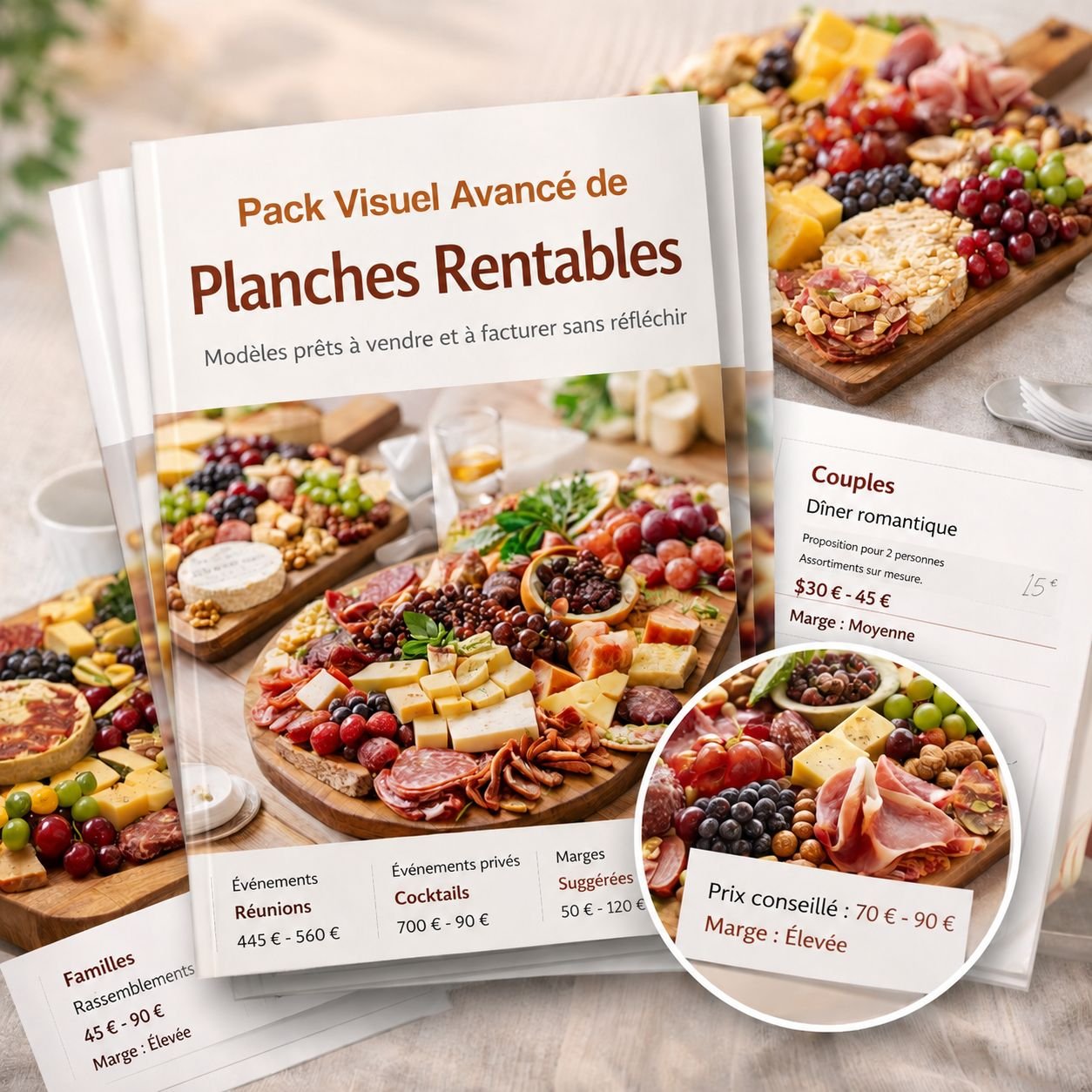 Pack Visuel Complet de Plateaux Rentables